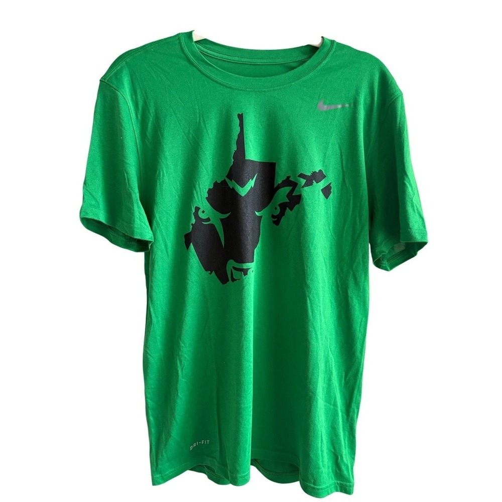 Nike - Men's Dri-Fit Marshall Thundering Heard T-Shirt -  Small - Green & Black